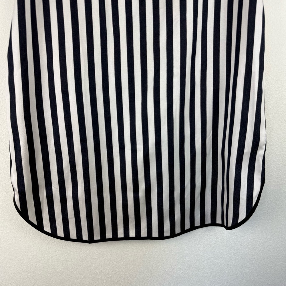 3.1 Phillip Lim Navy White Striped Shirt Dress Womens Size 8 Button Down - Picture 11 of 14